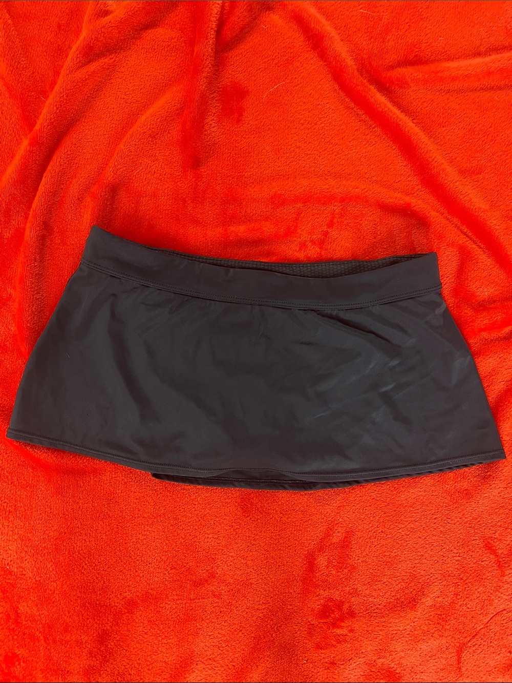 Nike Black Athletic Skort with White Swoosh Logo